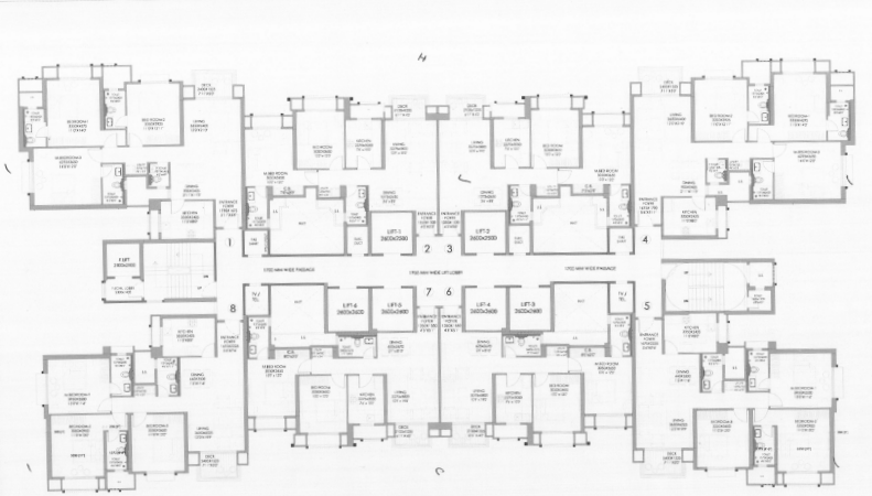 Hiranandani Thane 2BHK Plan