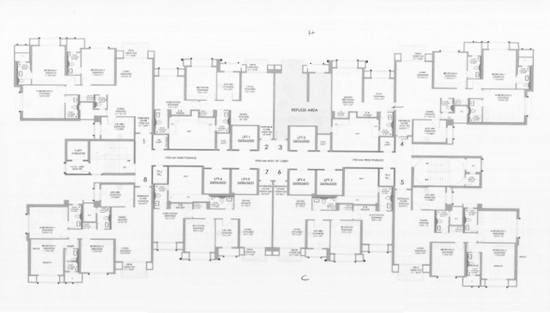 Hiranandani Thane 3BHK Plan